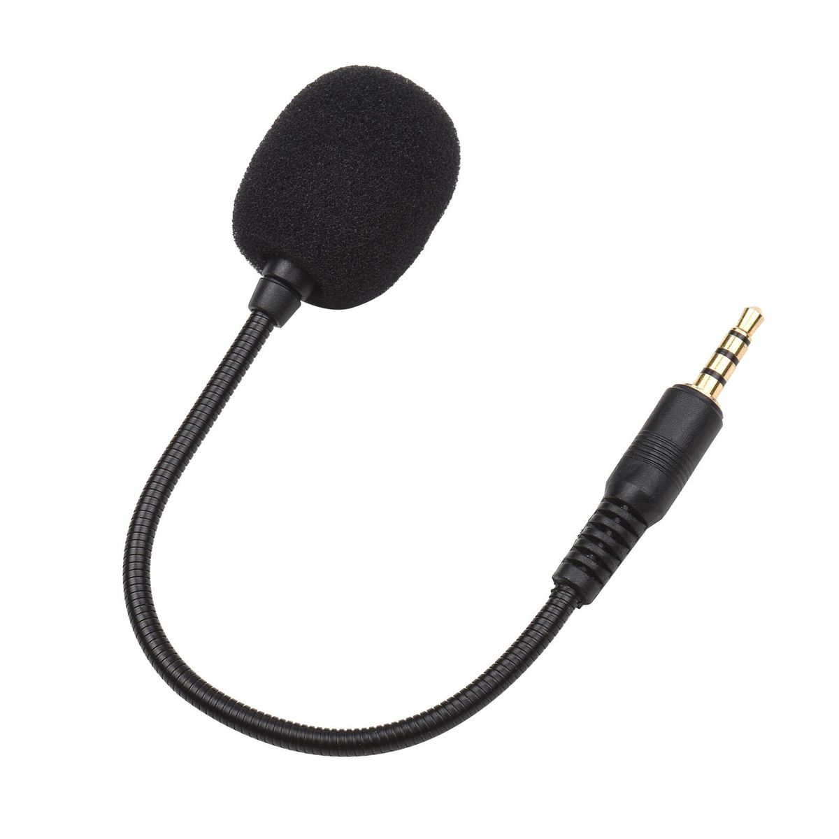 Gooseneck Microphone Direct Plug Microphone Condenser Mic Replacement Speech Portable Sensitive Studio Interview Goose Neck Full Directional Practical Plug & Play 3.5mm for Laptop PC Desktop Computer
