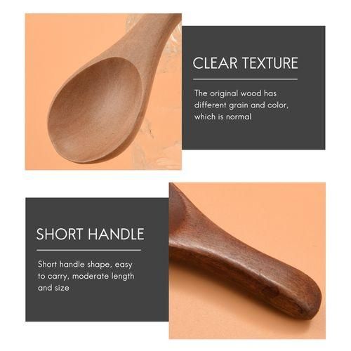 20 Pieces Small Wooden Spoons Mini Condiments