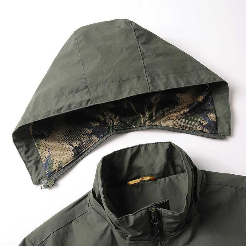 Tactics Military Jacket Men Waterproof Breathable Hooded Coat Windbreaker 5XL Spring Autumn Jackets Casual Outwear Male