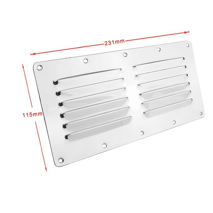Square Louvre Air Vent Fitting Ventilator Grille Heavy Duty Stainless