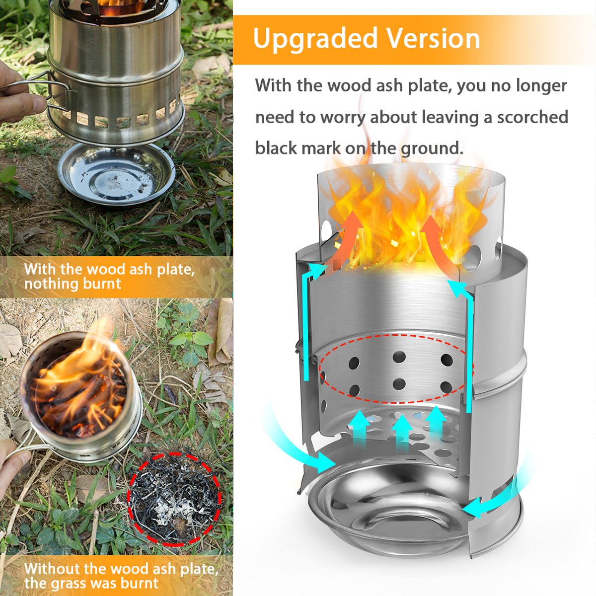 Upgrade Camping Stove & Backpacking Stove With Wood Ash