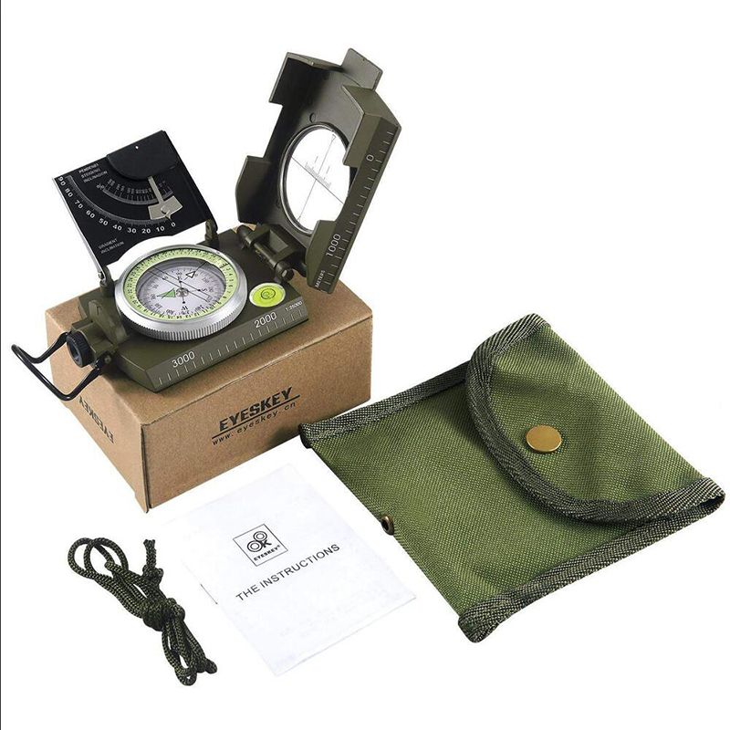 Joshock Mulitifunctional Compass Army Metal Prismatic High