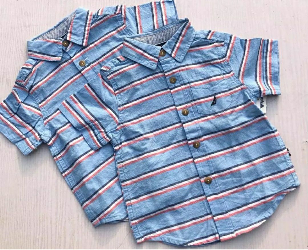 Kid's Cotton Striped Shirt