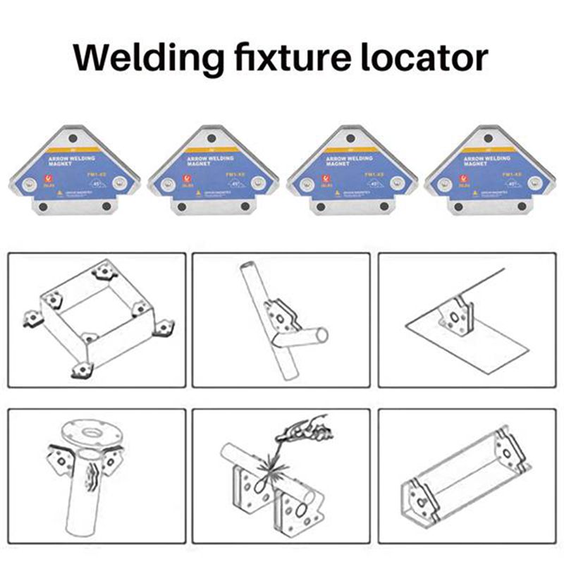 4Pcs 50KG Magnetic Welding Holders Angle Solder Magnet Weld