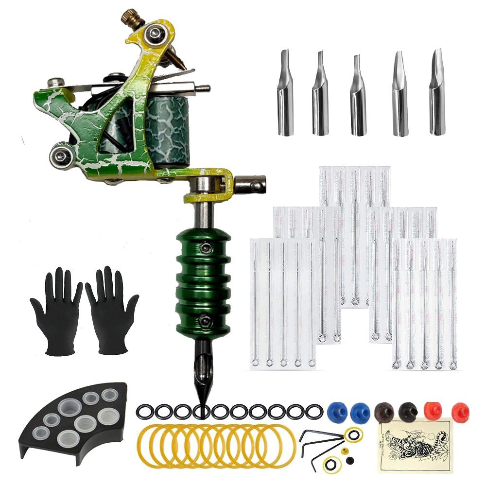 BaseKey Professional Tattoo Kit Copper Coils Machine