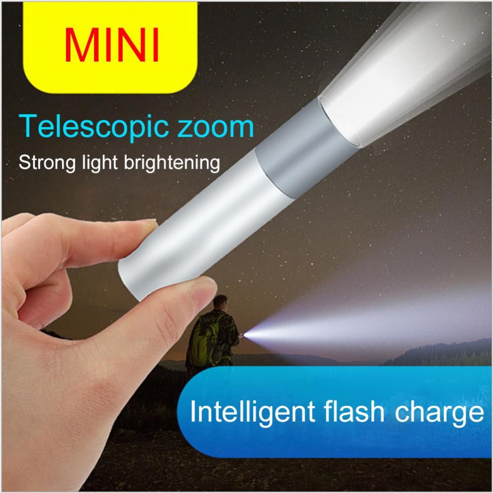 Mini Flashlight USB Rechargeable LED Flashlight