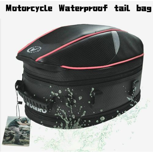 2019 Latest Waterproof Motorcycle Tail Bag Multi Functional Durable Rear Motorcycle Seat Bag High Capacity Rider Backpack HLS