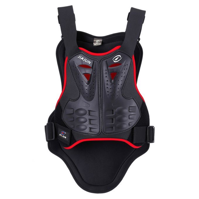 Unisex Motorcycle Motocross Racing Chest Vest Back Spine-Red