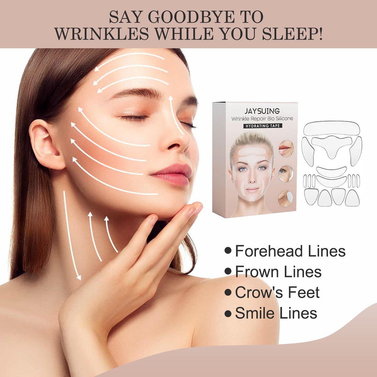Facial Wrinkle Patch Reduce Fine Lines Anti Sagging Sticker