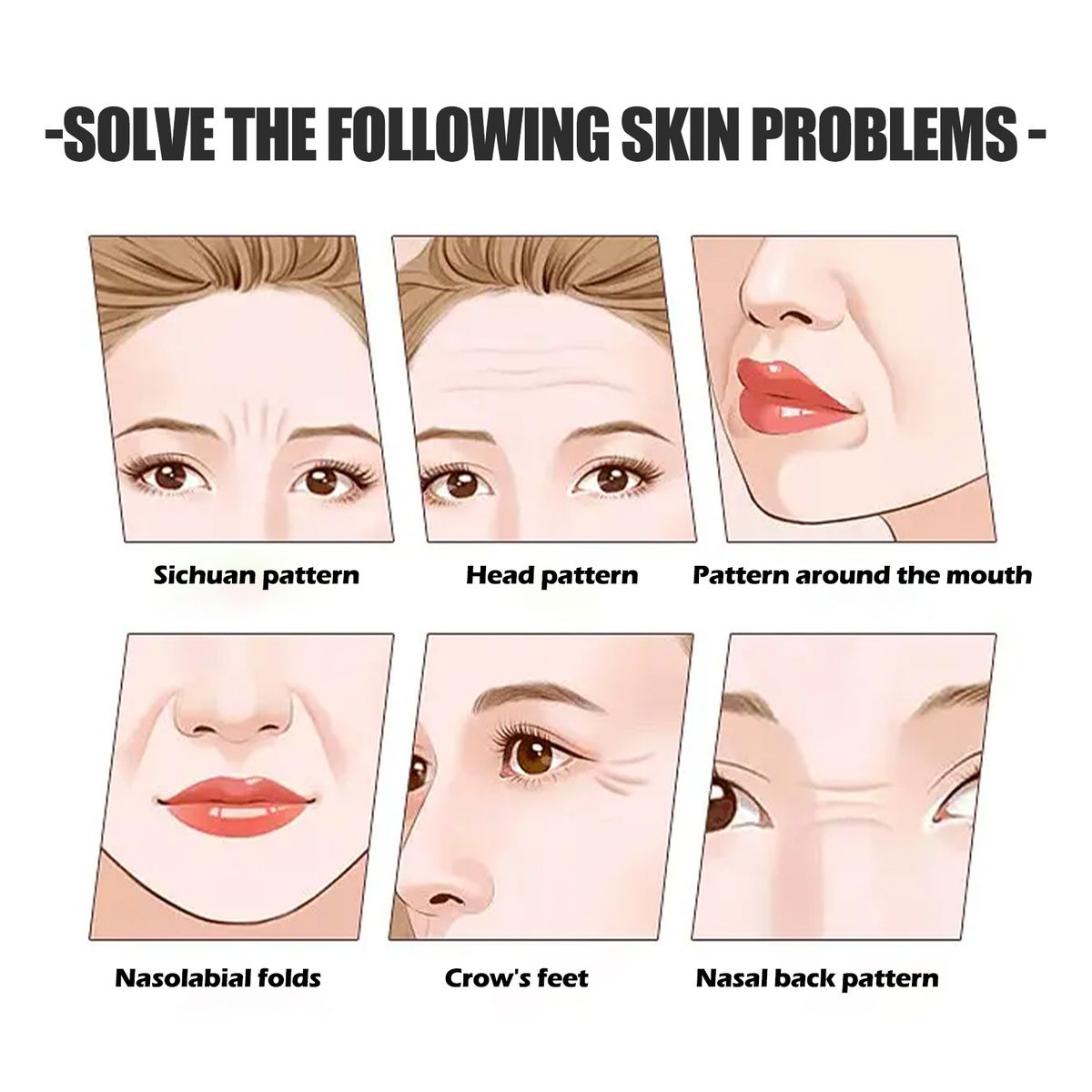 Facial Wrinkle Patch Reduce Fine Lines Anti Sagging Sticker