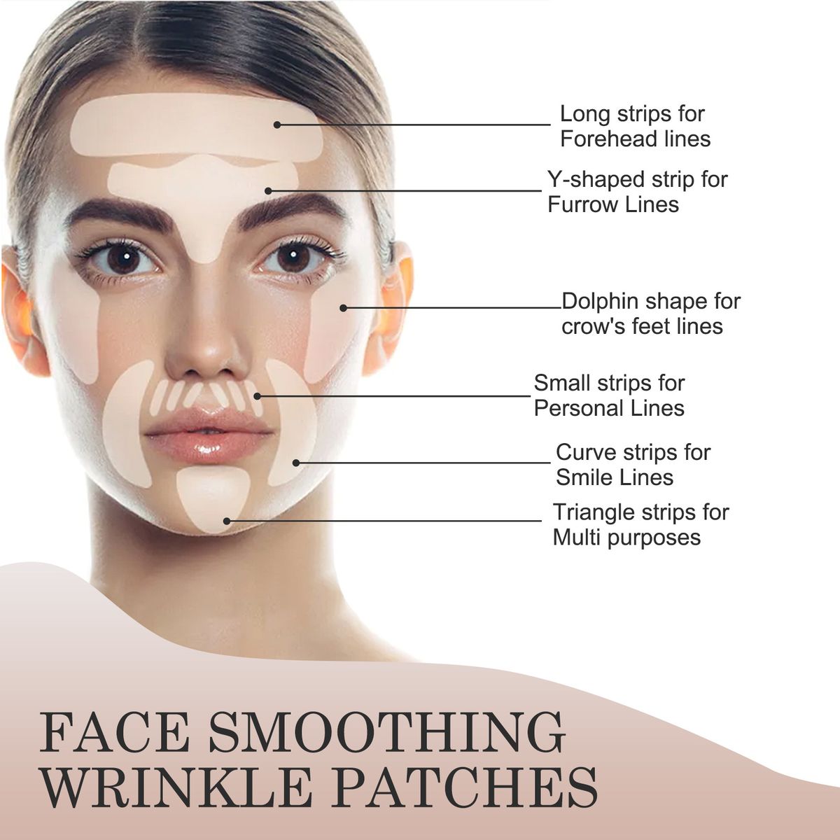 Facial Wrinkle Patch Reduce Fine Lines Anti Sagging Sticker