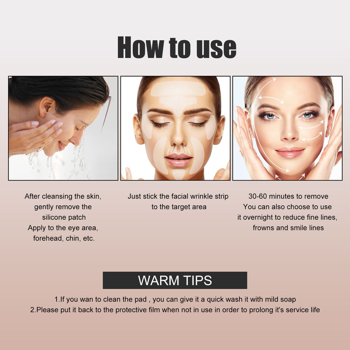 Facial Wrinkle Patch Reduce Fine Lines Anti Sagging Sticker
