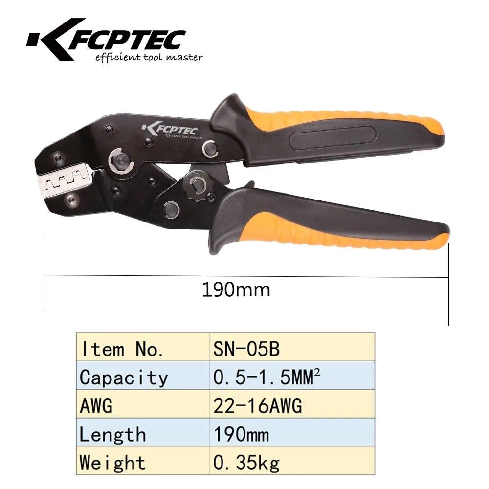 Ratchet Hand Crimper Tool for Cold Pressed Terminals