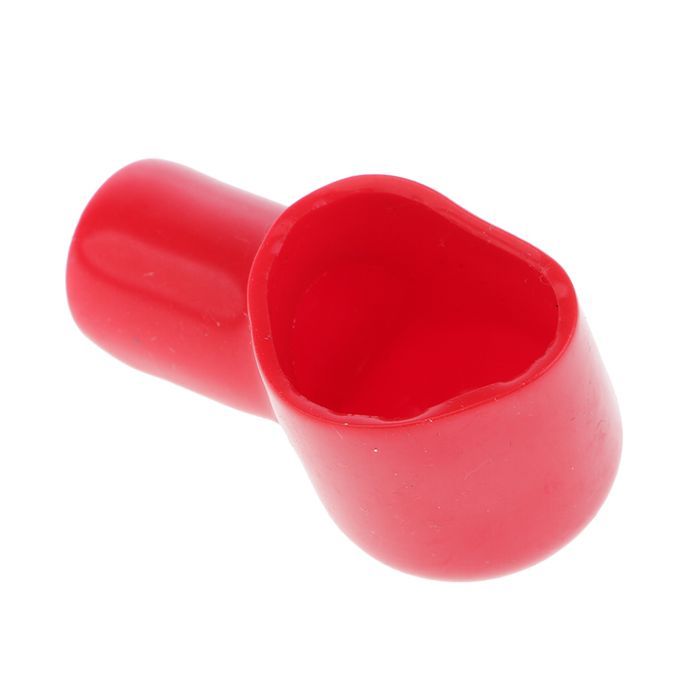 2Pcs PVC Battery Terminal Insulating Protector Covers Red 41mmx28mm