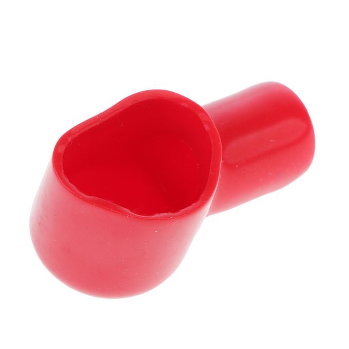 2Pcs PVC Battery Terminal Insulating Protector Covers Red 41mmx28mm
