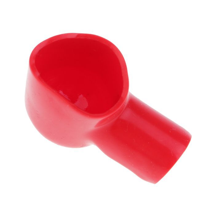 2Pcs PVC Battery Terminal Insulating Protector Covers Red 41mmx28mm