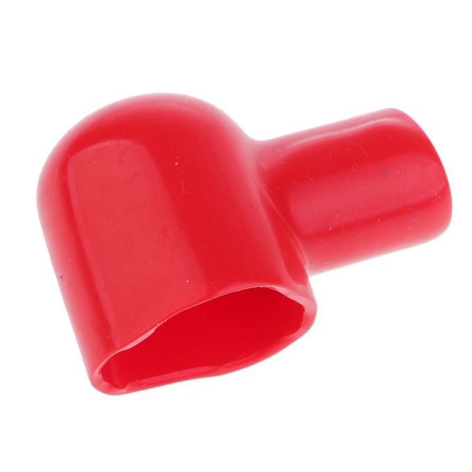 2Pcs PVC Battery Terminal Insulating Protector Covers Red 41mmx28mm