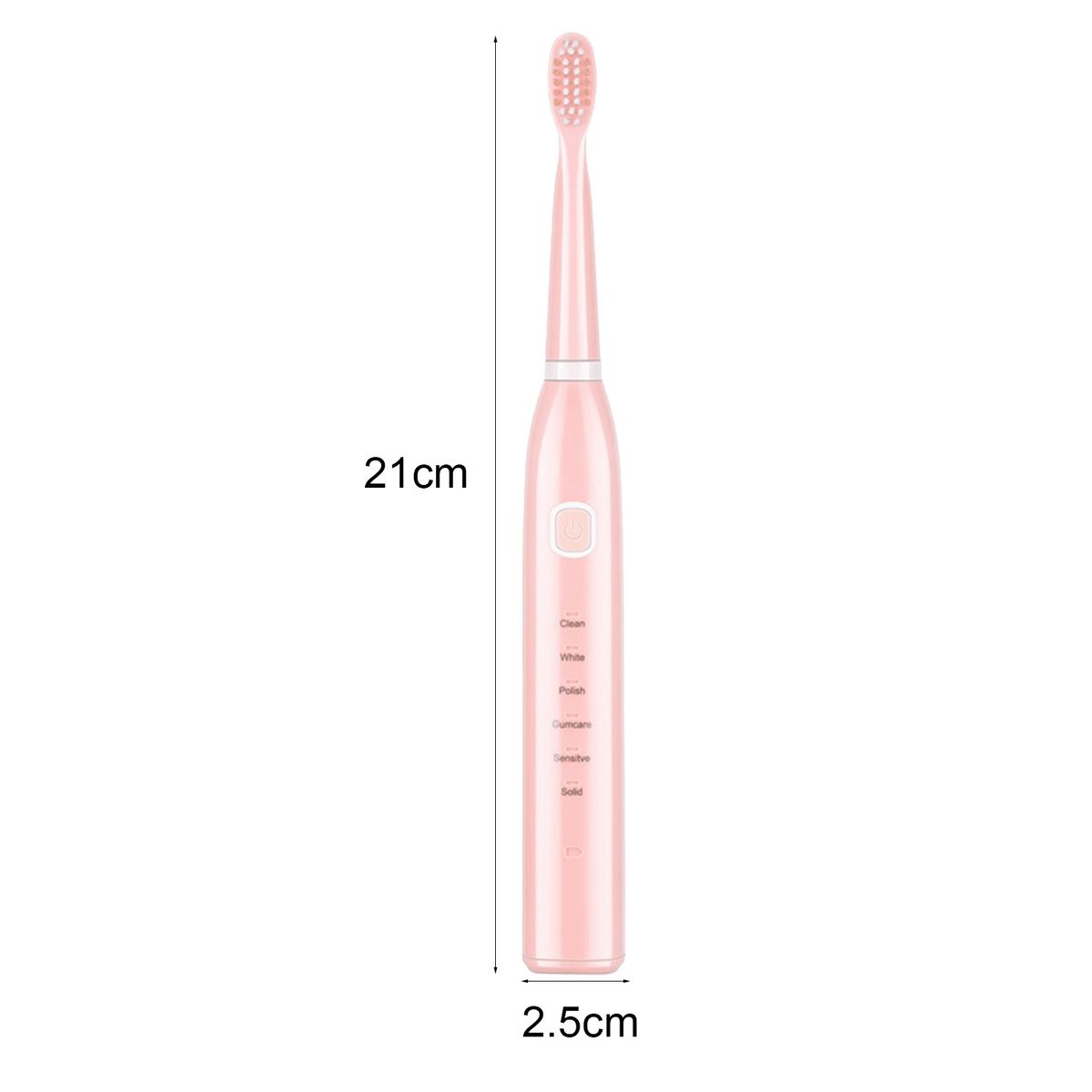 USB Charging Smart Toothbrush Stable Power 0.5W-White