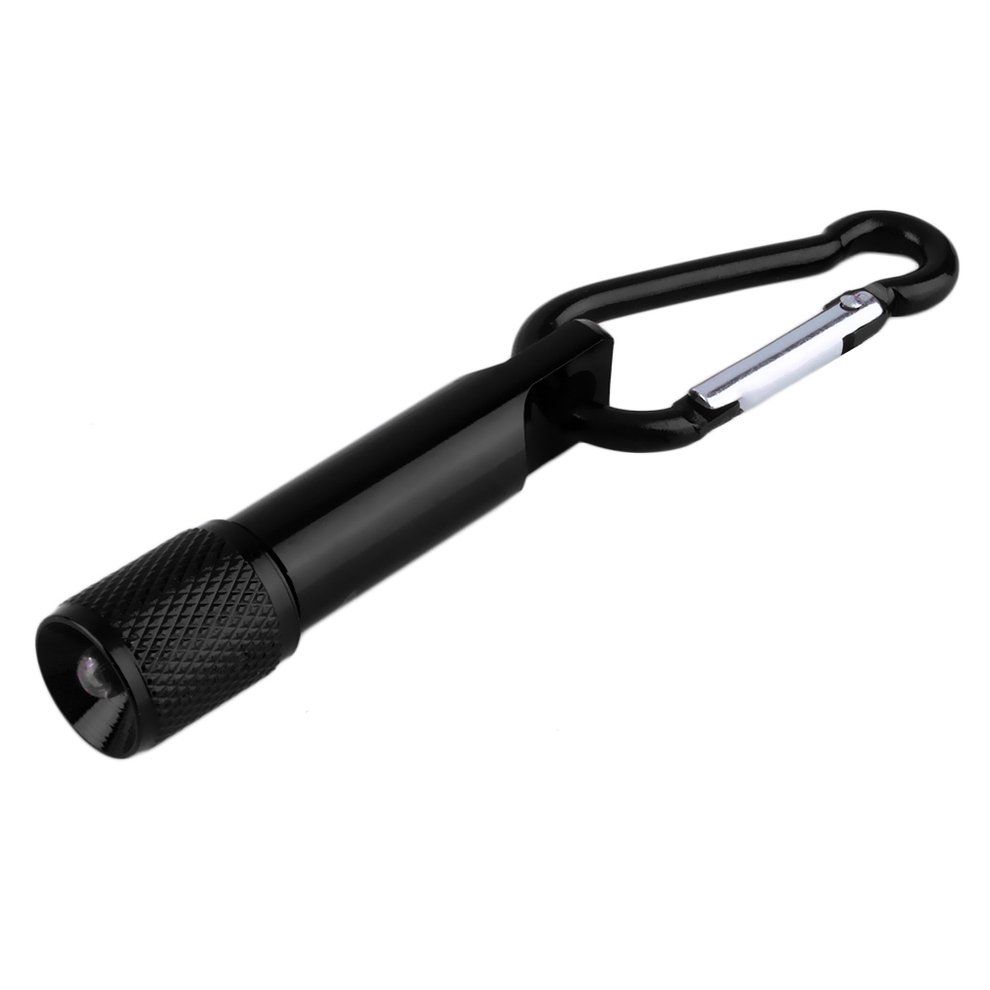 Mini Po Ket Portable Key Hain Keyring    Amping Flashlight Tor H   Light-black