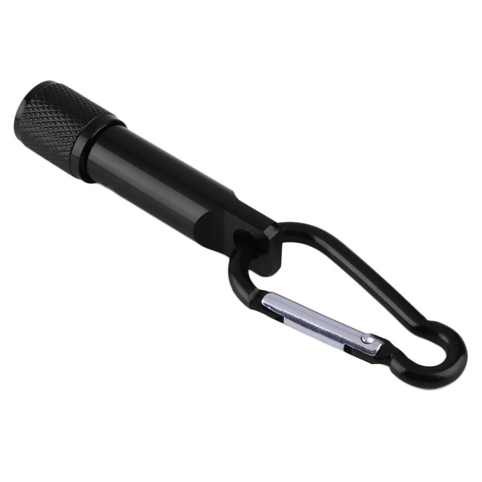 Mini Po Ket Portable Key Hain Keyring    Amping Flashlight Tor H   Light-black