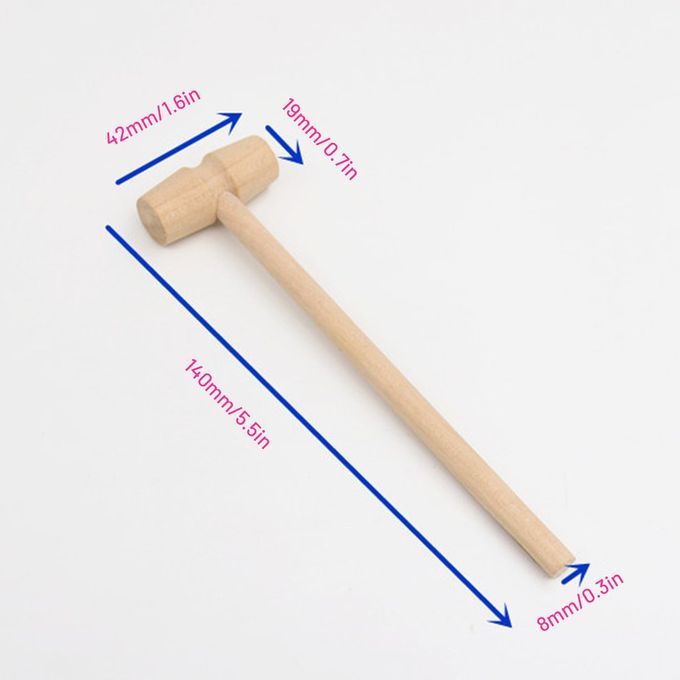 Lightweight Wood Hammer Kno Ks Planet  Ake Wooden Hammer  Ake Mallet-wood-14*4.2cm