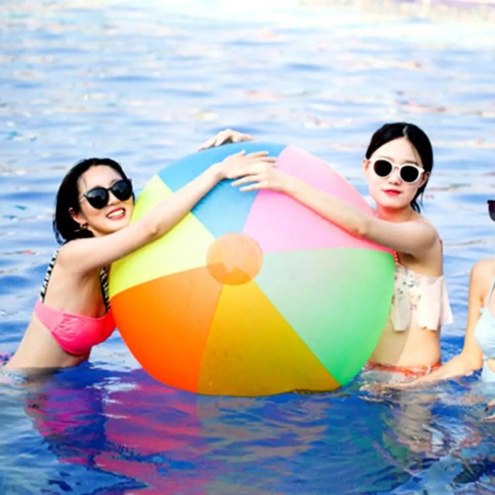 80cm Kids Swimming Water Fun Inflatable Beach Sport Ball Play Holiday Party Toy
