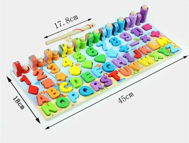 Wooden Montessori Educational Toys For Children Kids Early Learning Infant Shape Color Match Board Toy For 3 Year Old Kids Gift