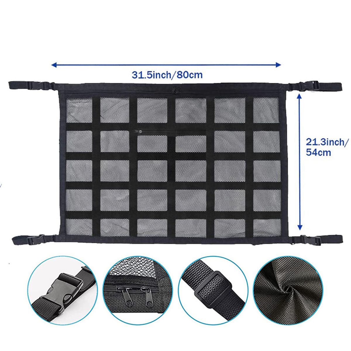 Upgrade Car Ceiling Cargo Net Pocket Strengthen