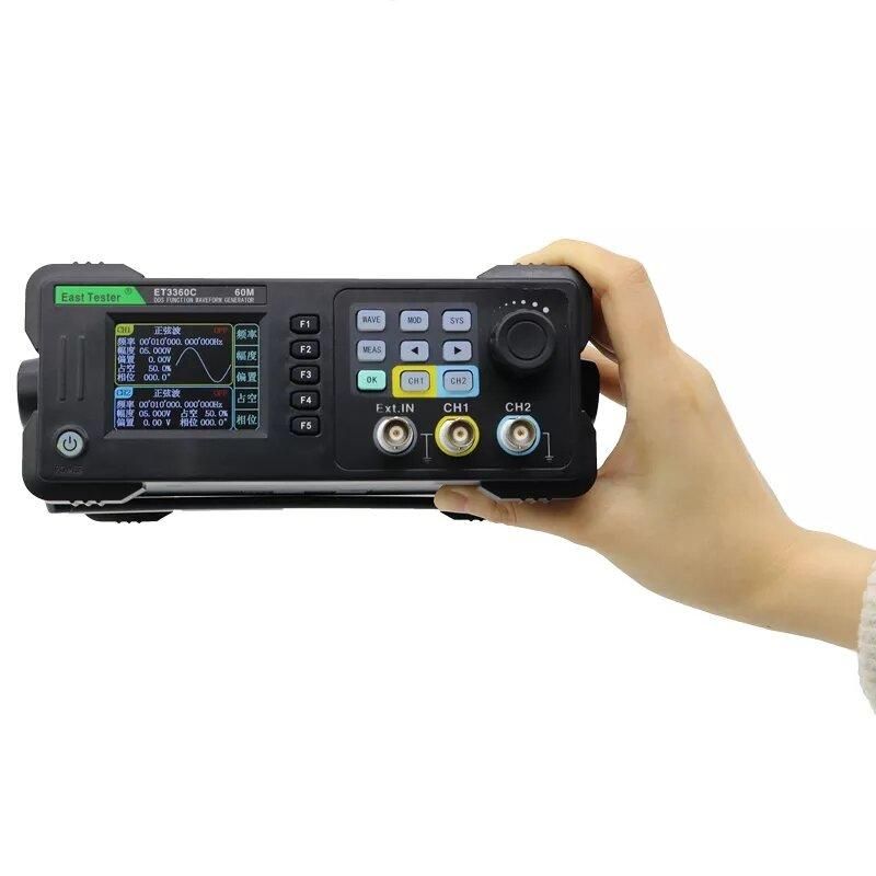 East Tester Dual Channel Function Arbitrary Waveform Generator 20Mhz 40Mhz 60Mhz Frequency Meter Signal Source ET3320C ET3340C ET3360C