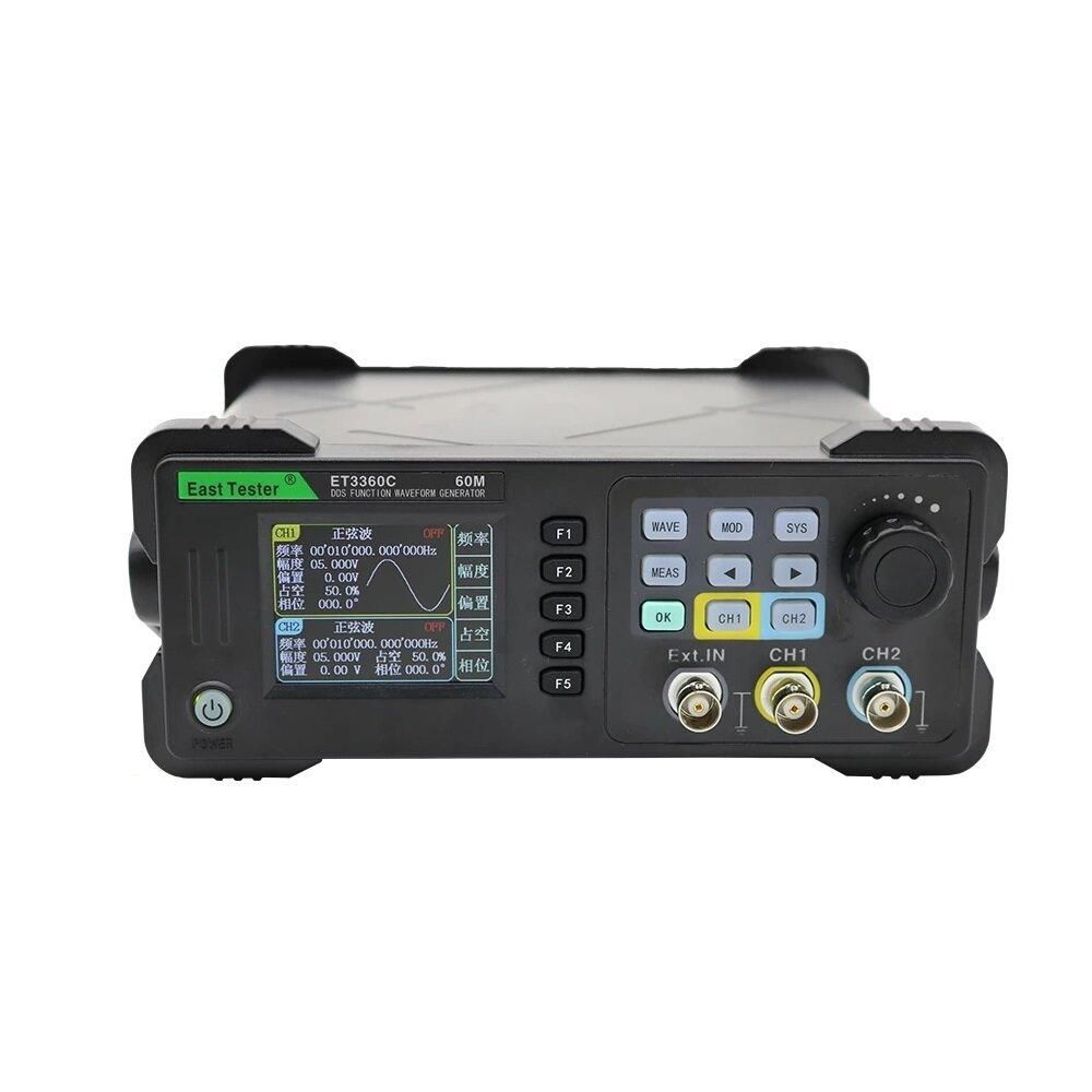 East Tester Dual Channel Function Arbitrary Waveform Generator 20Mhz 40Mhz 60Mhz Frequency Meter Signal Source ET3320C ET3340C ET3360C