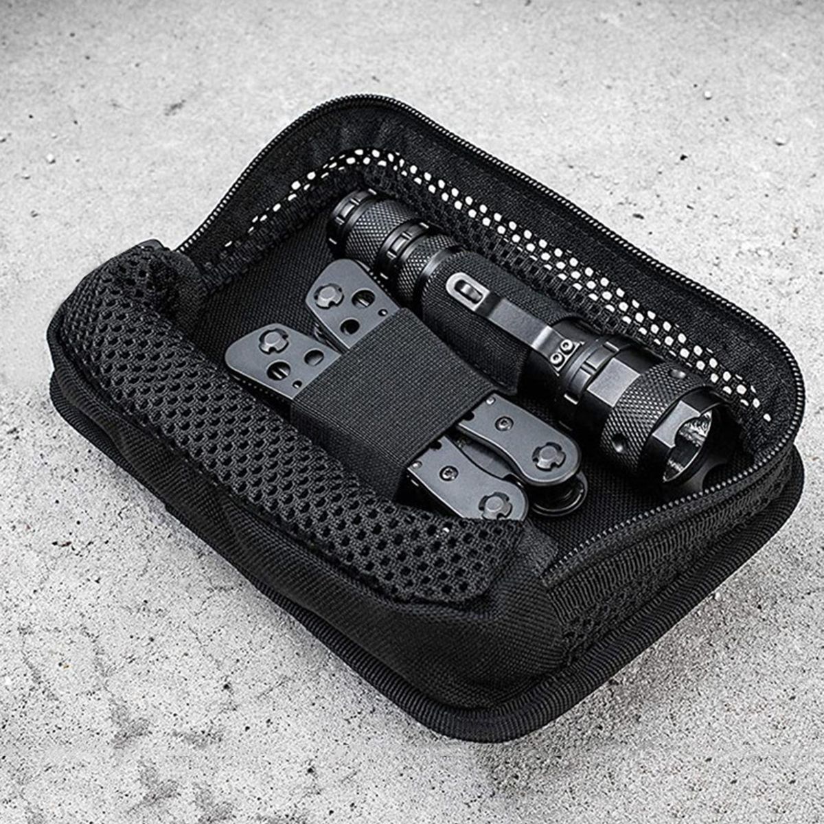 Storage Bag Outdoor Sports EDC Mesh Bag Black