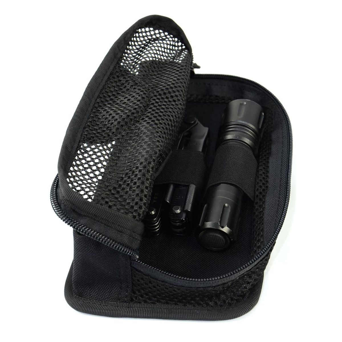 Storage Bag Outdoor Sports EDC Mesh Bag Black