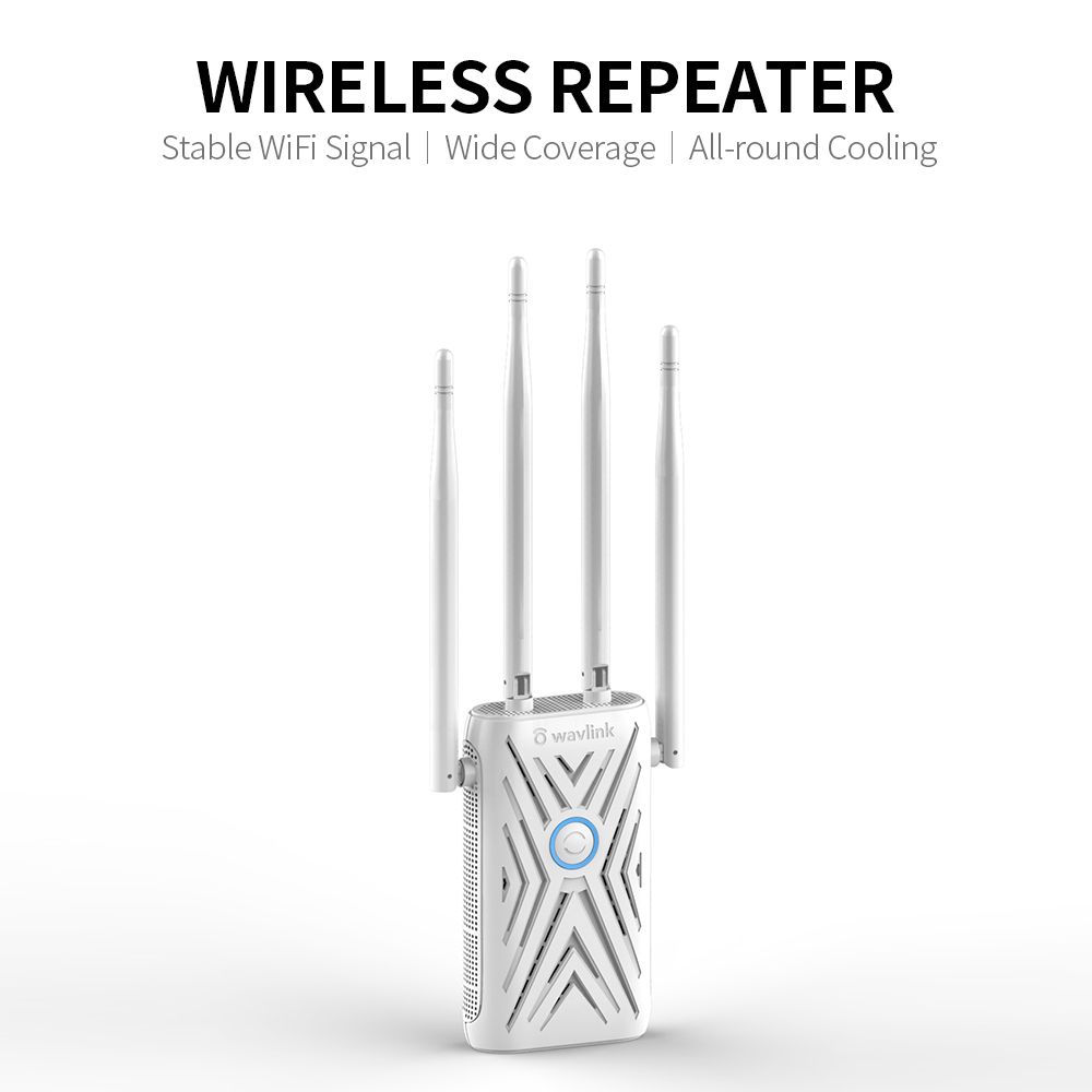 Wireless Repeater WiFi Signal Amplifier With Dual Network