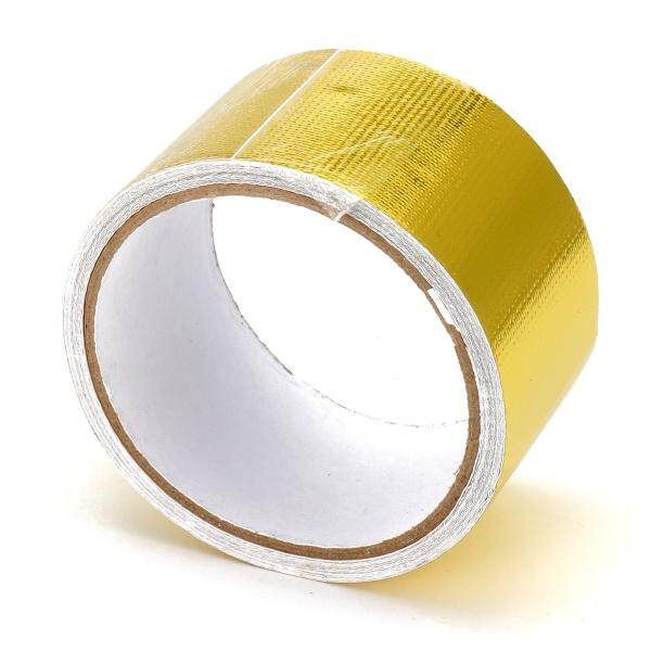 4pcs 450 DEGREE GOLD HEAT COOL REFLECTIVE TAPE WRAP 2"X5M Performance Heat Protection