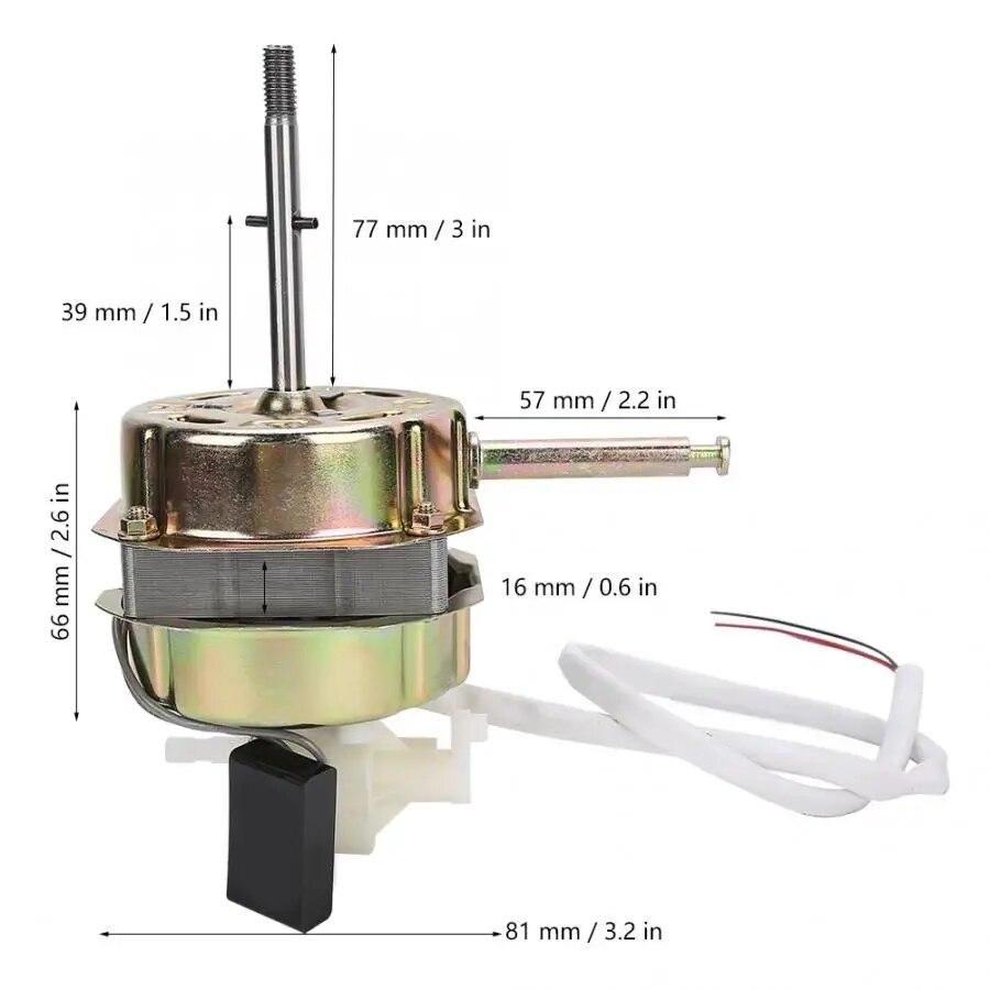 Electric Floor Desk Fan Motor with Capacitor Copper Wire Motor Head Fan Accessories 55W 220V