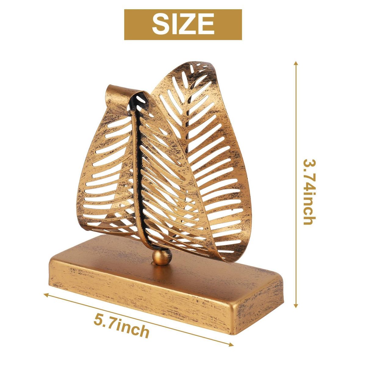 Modern Napkin Holder with Leaf Design