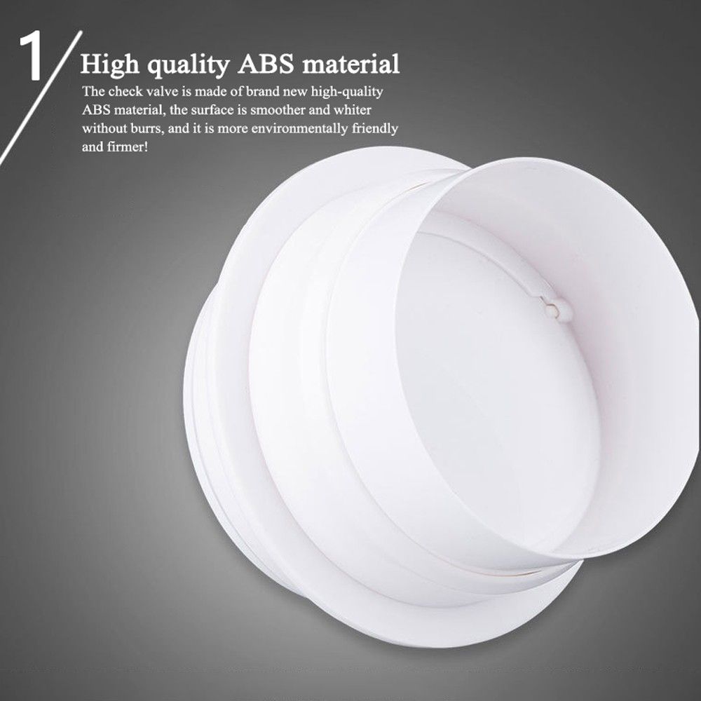 Exhaust Fan Check Valve For Bathroom Kitchen Anti Odor