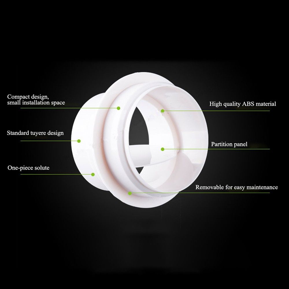 Exhaust Fan Check Valve For Bathroom Kitchen Anti Odor