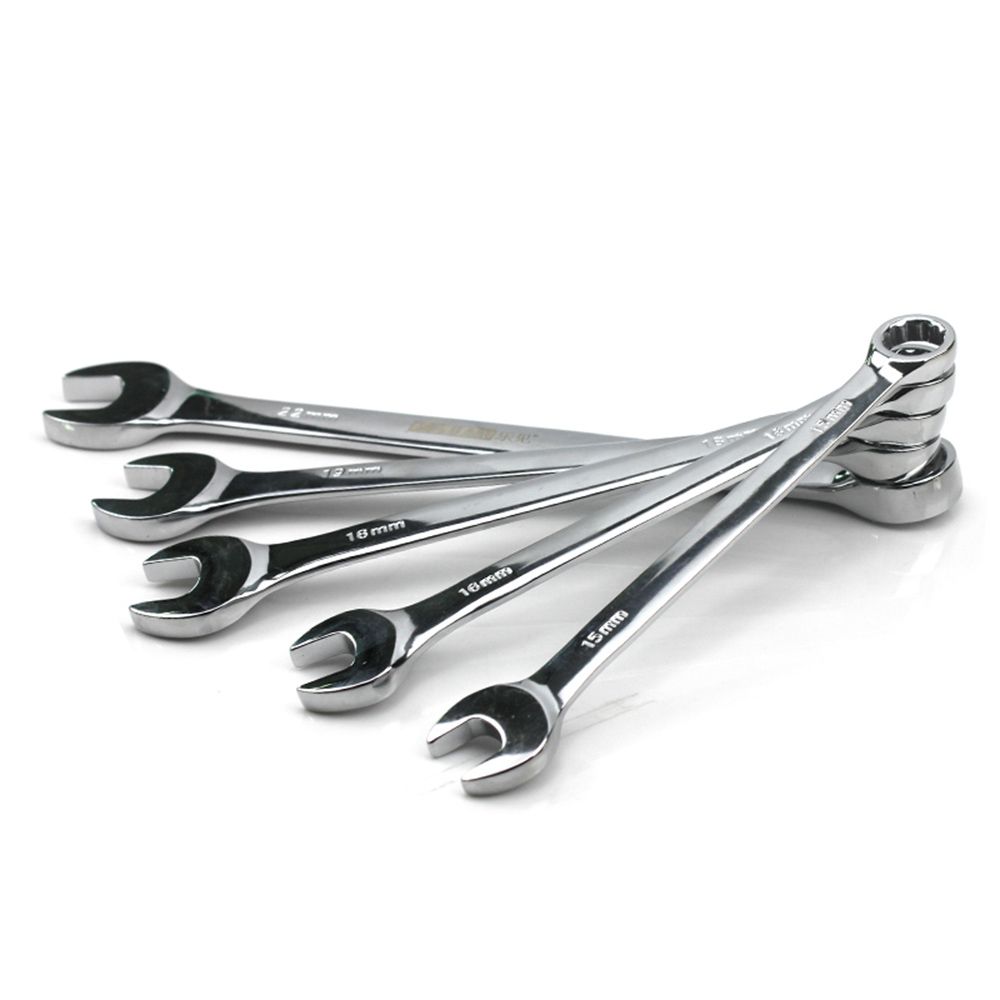 11pcs Combination Wrench Set With Roll-up Storage Pouch