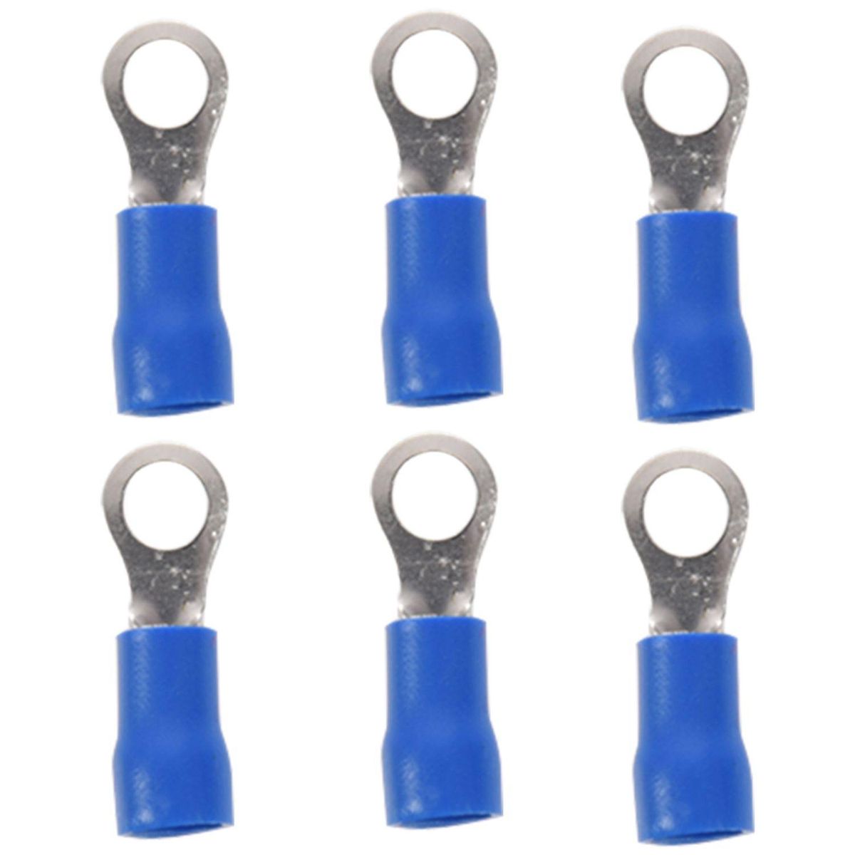 25pcs Insulated Crimp Ring Terminal 16-14AWG M6