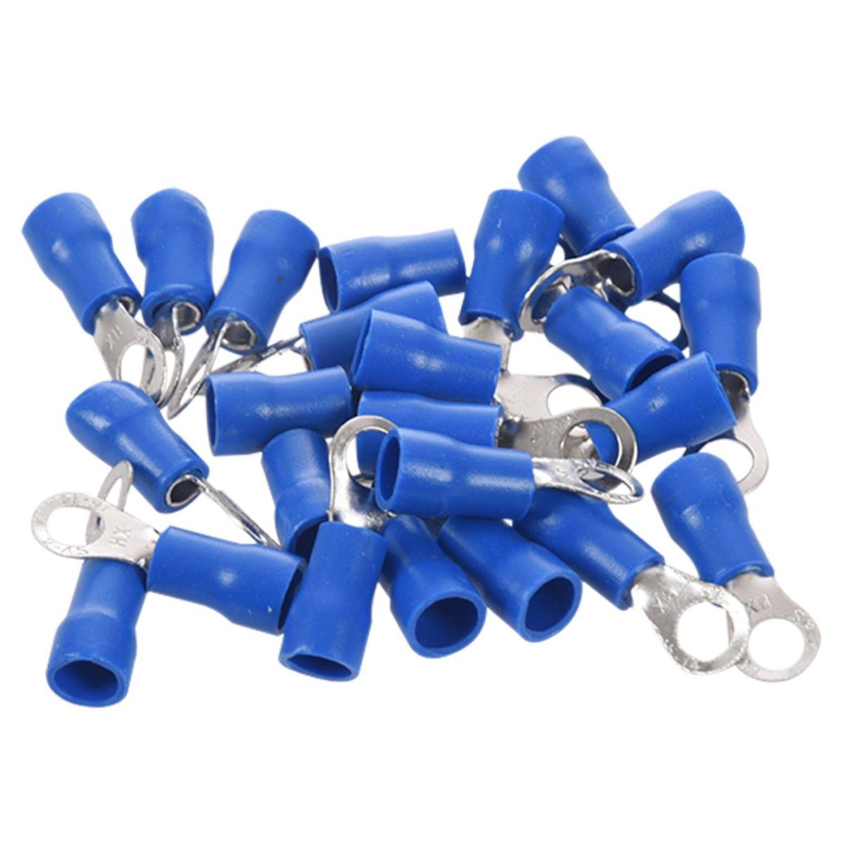 25pcs Insulated Crimp Ring Terminal 16-14AWG M6