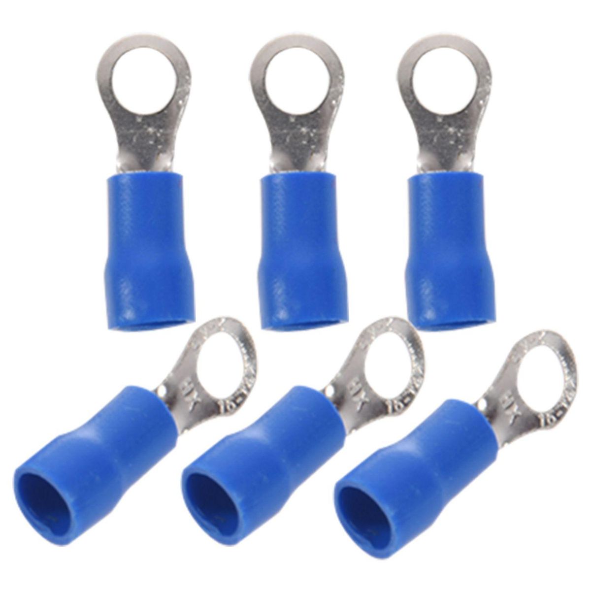 25pcs Insulated Crimp Ring Terminal 16-14AWG M6