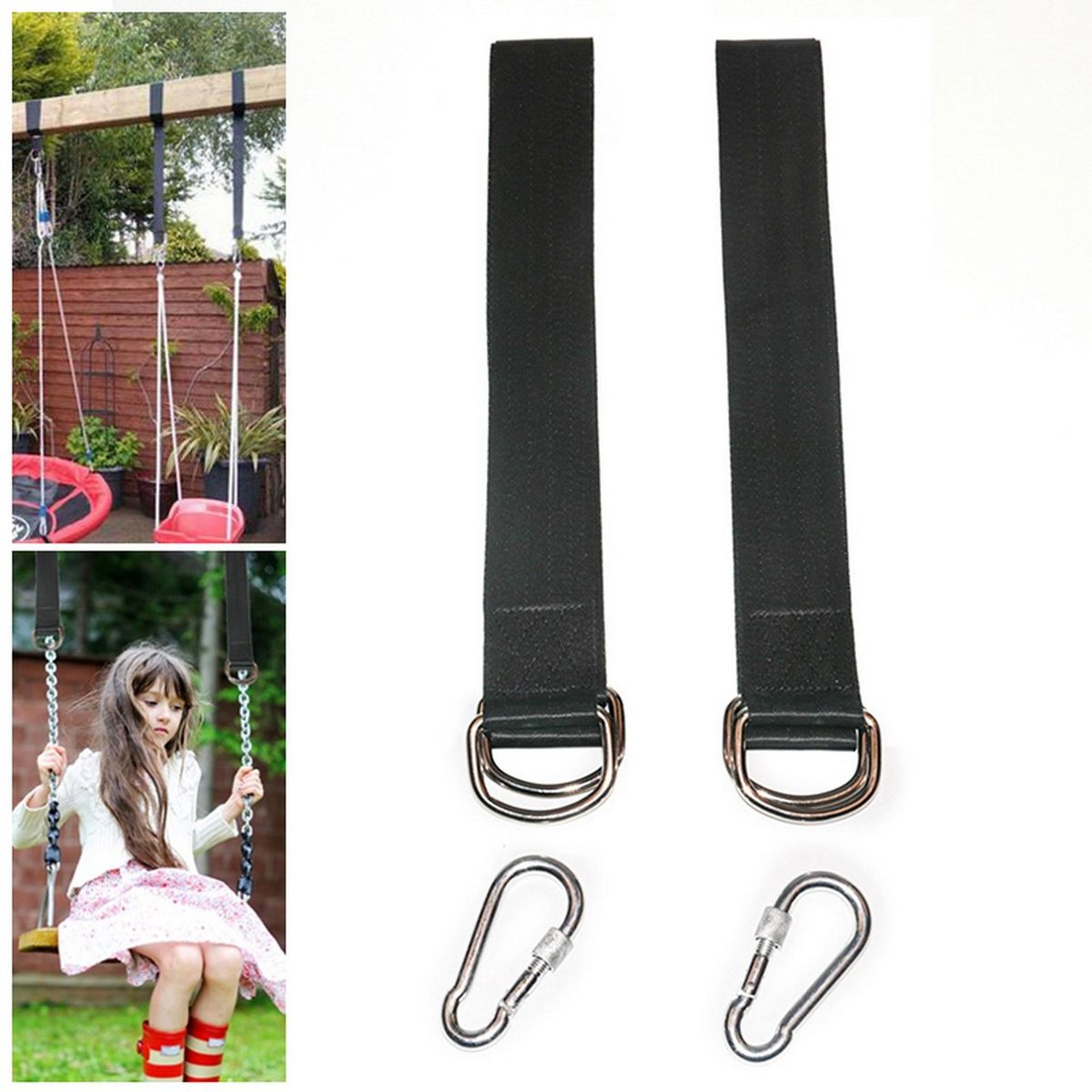 Tree Hammock Strap Outdoor Toddler Swing Hanging Strap Kit