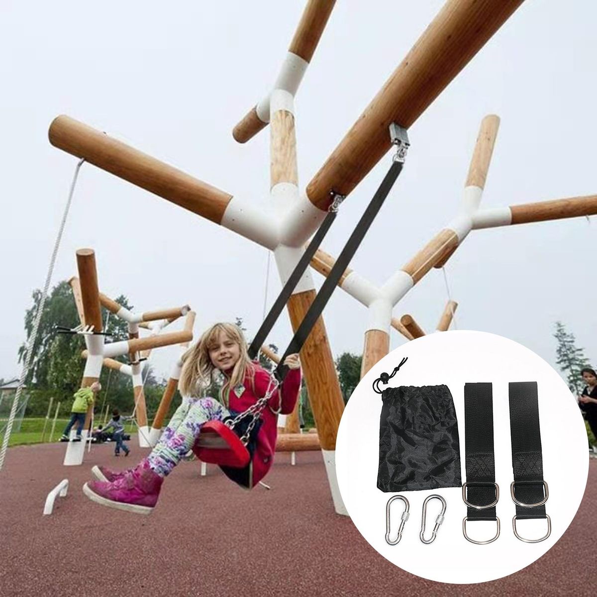 Tree Hammock Strap Outdoor Toddler Swing Hanging Strap Kit