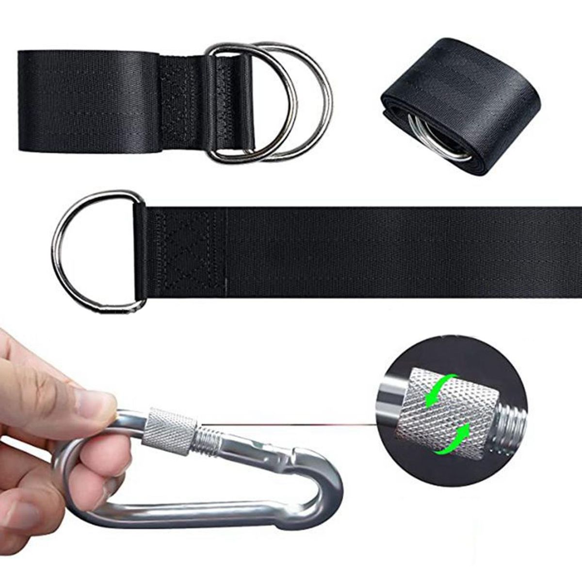 Tree Hammock Strap Outdoor Toddler Swing Hanging Strap Kit