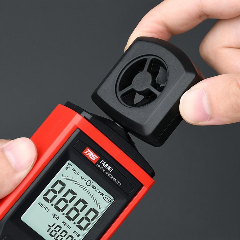 TASI TA8161 Digital Anemometer High Precision Handheld Anemograph Wind Velocity Indicator Air Velocity Air Temperature Measurement