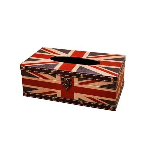 Wooden Tissue Box Container Towel Napkin Tissue Holder Paper Dispenser Retro Tissue Holder Case For Home Office Decoration