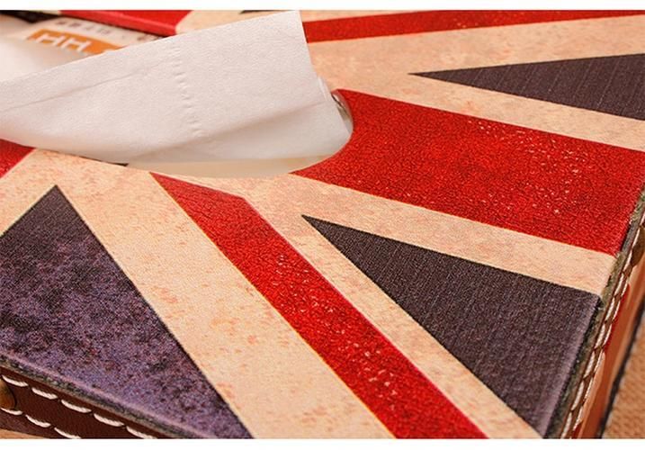 Wooden Tissue Box Container Towel Napkin Tissue Holder Paper Dispenser Retro Tissue Holder Case For Home Office Decoration