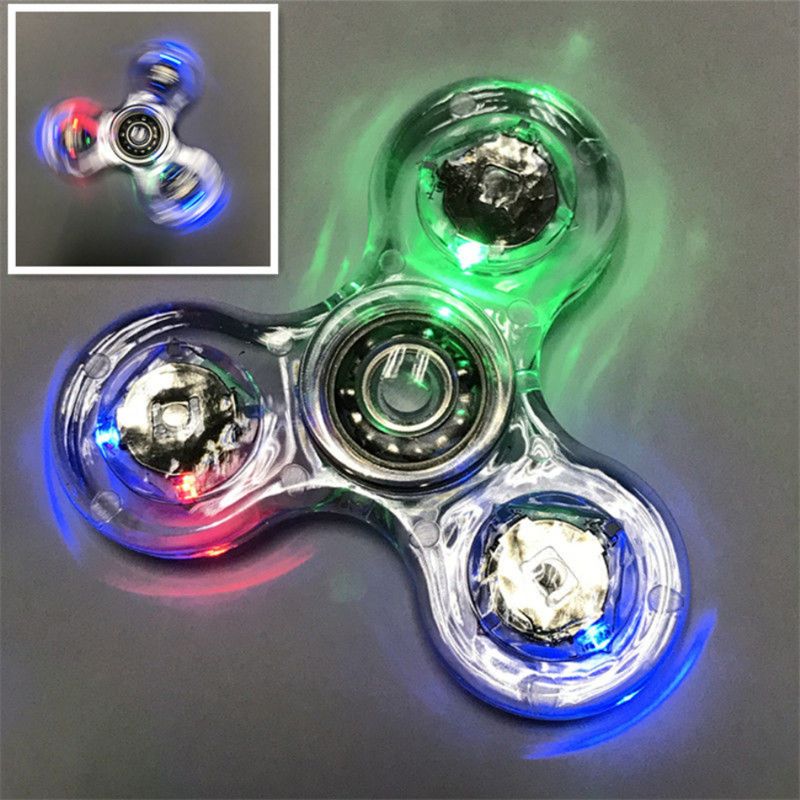 Fidget Spinner Glow In The Dark Adult Toy Anti Stress Led