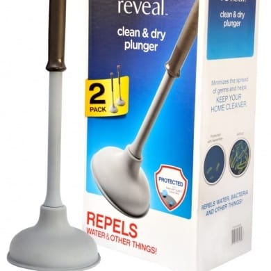 Rubbermaid Reveal Plunger Clean & Dry - 2 Pack